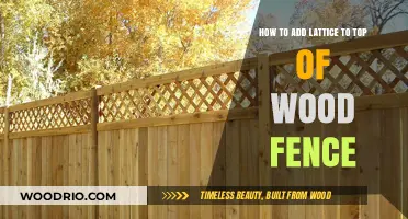 Enhance Your Wood Fence with a Lattice Top Addition