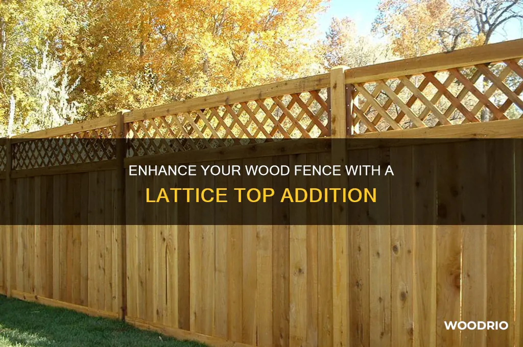 how to add lattice to top of wood fence
