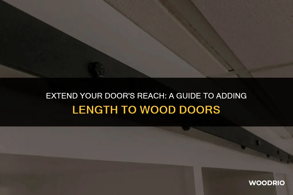 how to add length to a wood door