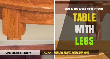 Enhance Your Wood Table: Adding a Lower Apron to Legged Designs