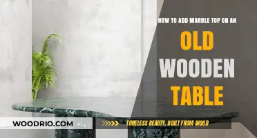 Revamp Your Wooden Table with a Stunning Marble Top Upgrade