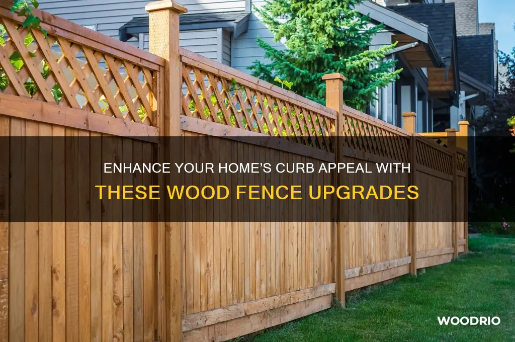 how to add more curb appeal to wood fence