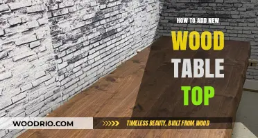Revamp Your Space: A Guide to Adding a New Wood Table Top