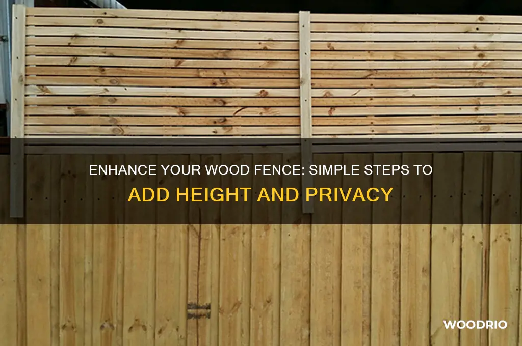 how to add on top of a wood fence