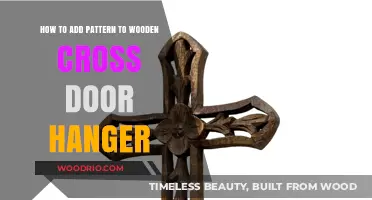Elevate Your Decor: Adding Patterns to Wooden Cross Door Hangers