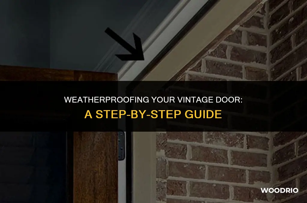 how to add weatherstripping to an old wood door