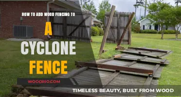 Enhance Your Cyclone Fence with Stylish Wood Fencing: A DIY Guide