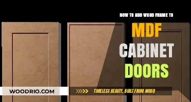 Enhance Your MDF Cabinet Doors with a Stylish Wood Frame