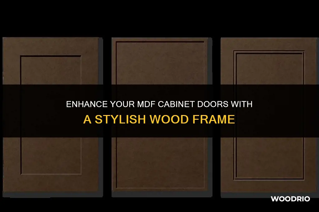 how to add wood frame to mdf cabinet doors