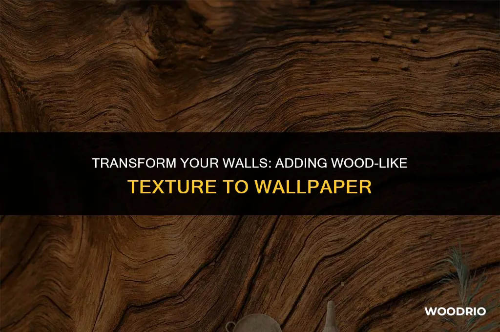 how to add wood like texture to wallpaper
