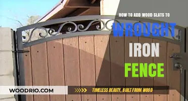 Enhance Your Wrought Iron Fence with Stylish Wood Slats
