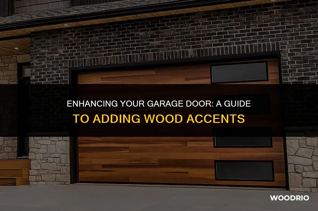 how to add wood to a garage door