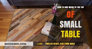 Enhance Your Small Table with a DIY Wooden Top Upgrade