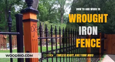 Enhance Your Wrought Iron Fence with Stylish Wood Accents