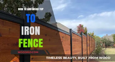 Enhance Your Iron Fence with a Stunning DIY Wood Top