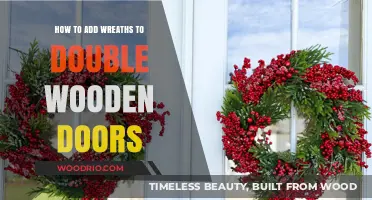 Elegant Wreath Display: A Guide for Double Wooden Doors