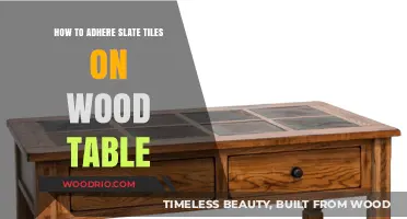 Adhering Slate Tiles to Wood Tables: A Step-by-Step DIY Guide