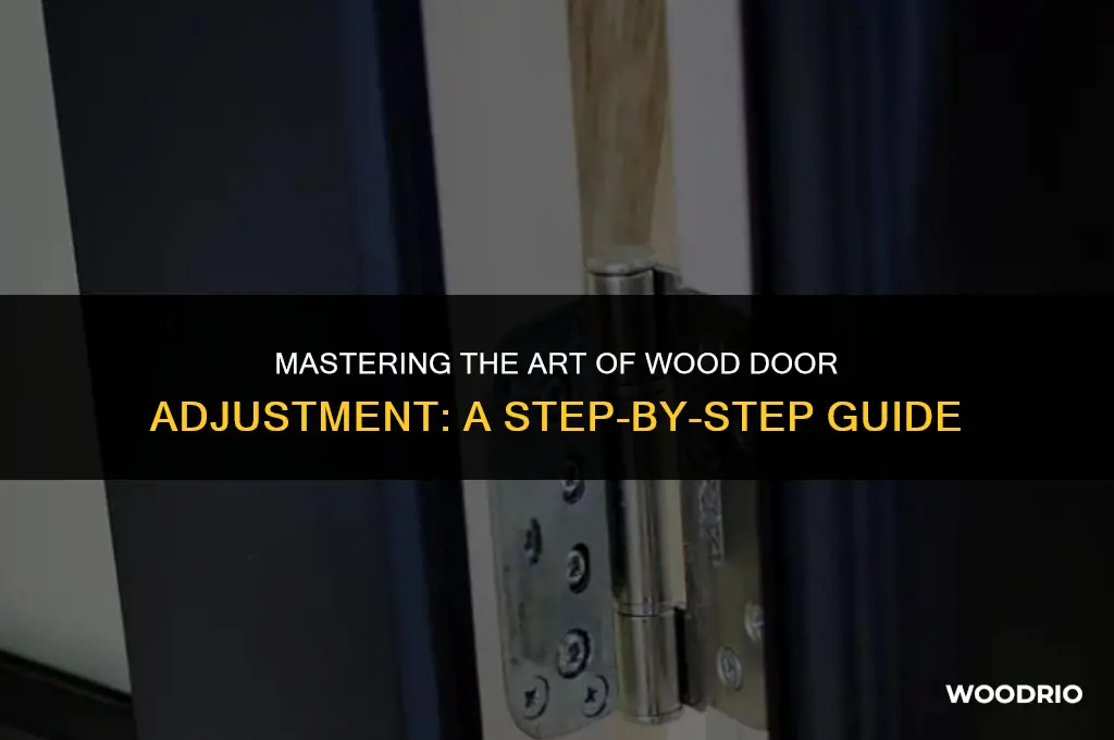 how to adjust a wood door to close