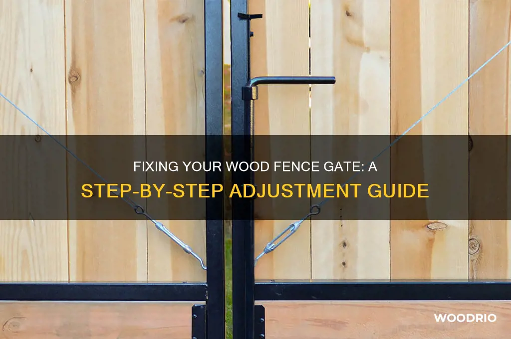 how to adjust a wood fence gate