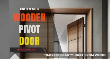 Mastering the Art of Adjusting Your Wooden Pivot Door