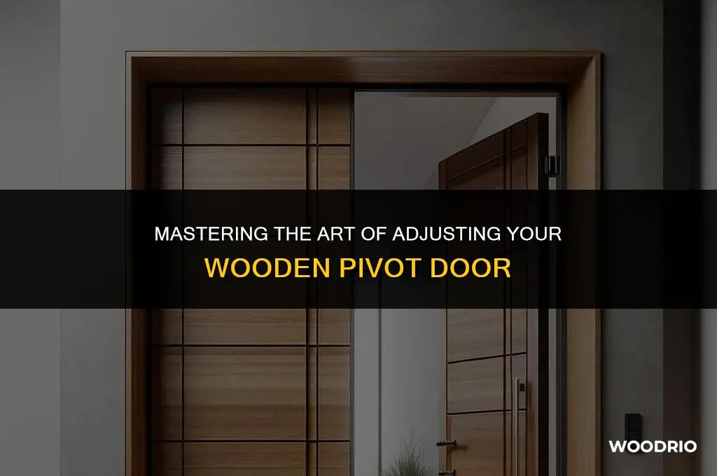 how to adjust a wooden pivot door