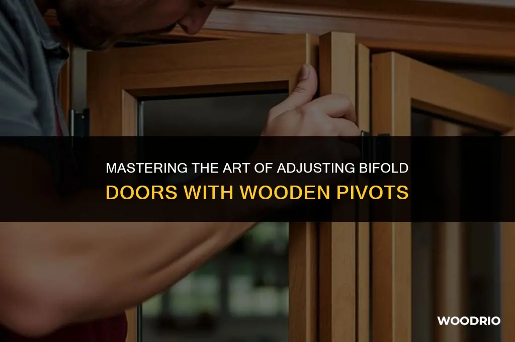 how to adjust bifold doors with wooden pivots