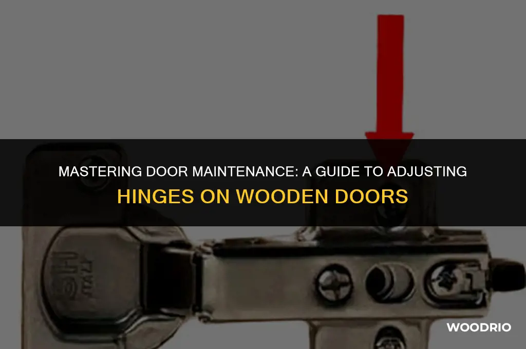 how to adjust hinges on wooden door