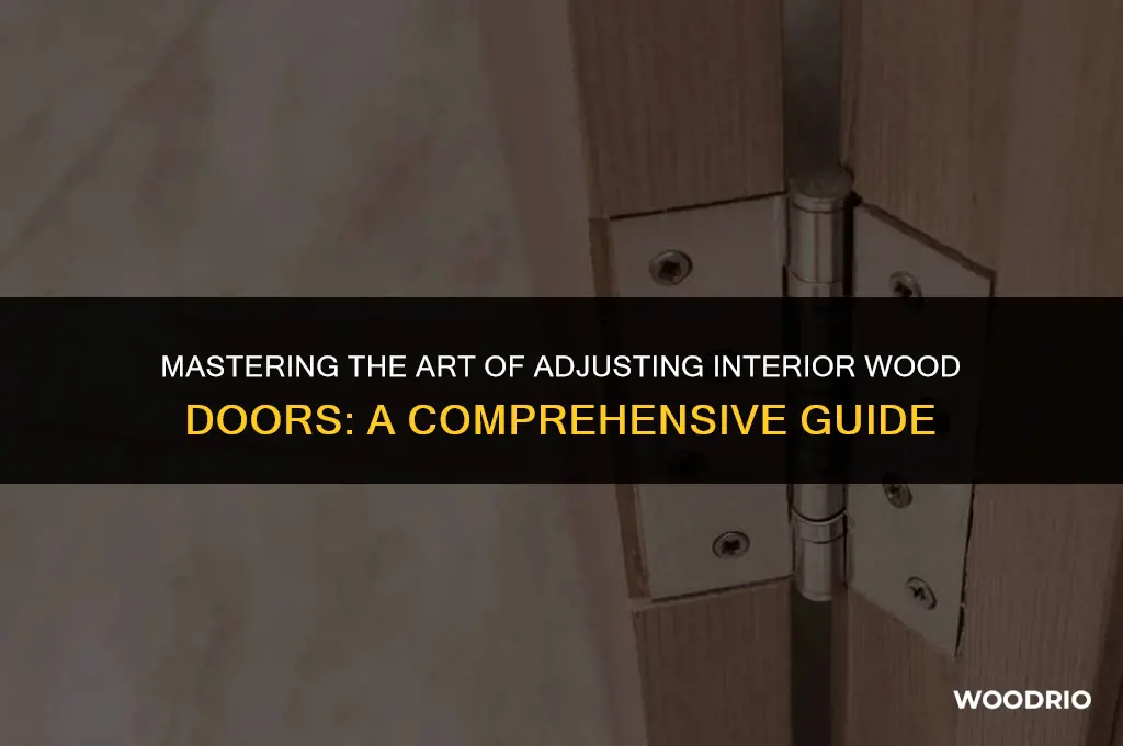 how to adjust interior wood door