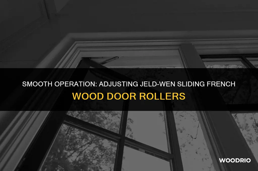 how to adjust jeldwin sliding french wood door roller