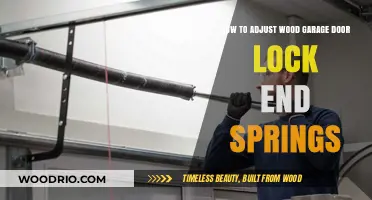 Easy Steps to Adjust Your Wood Garage Door Lock End Springs