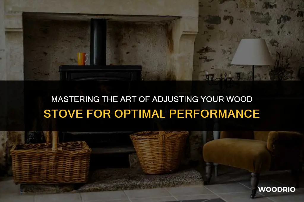 how to adjust wood stove