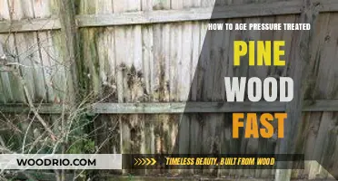 Accelerating the Aging Process of Pressure-Treated Pine Wood