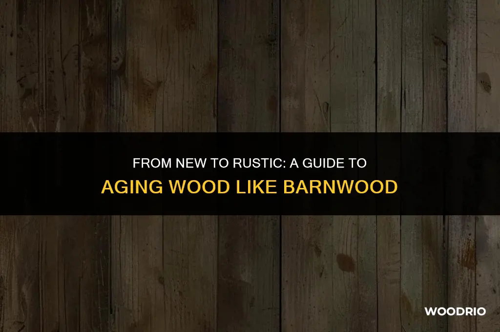 how to age wood to look like barnwood