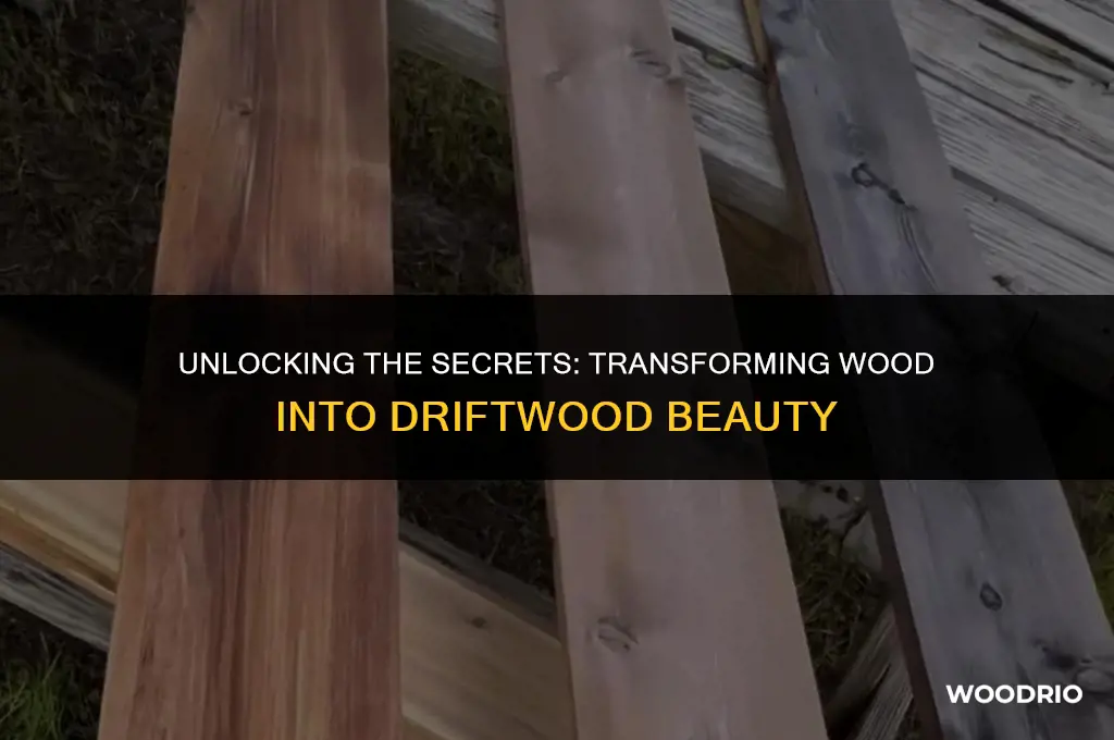 how to age wood to look like driftwood