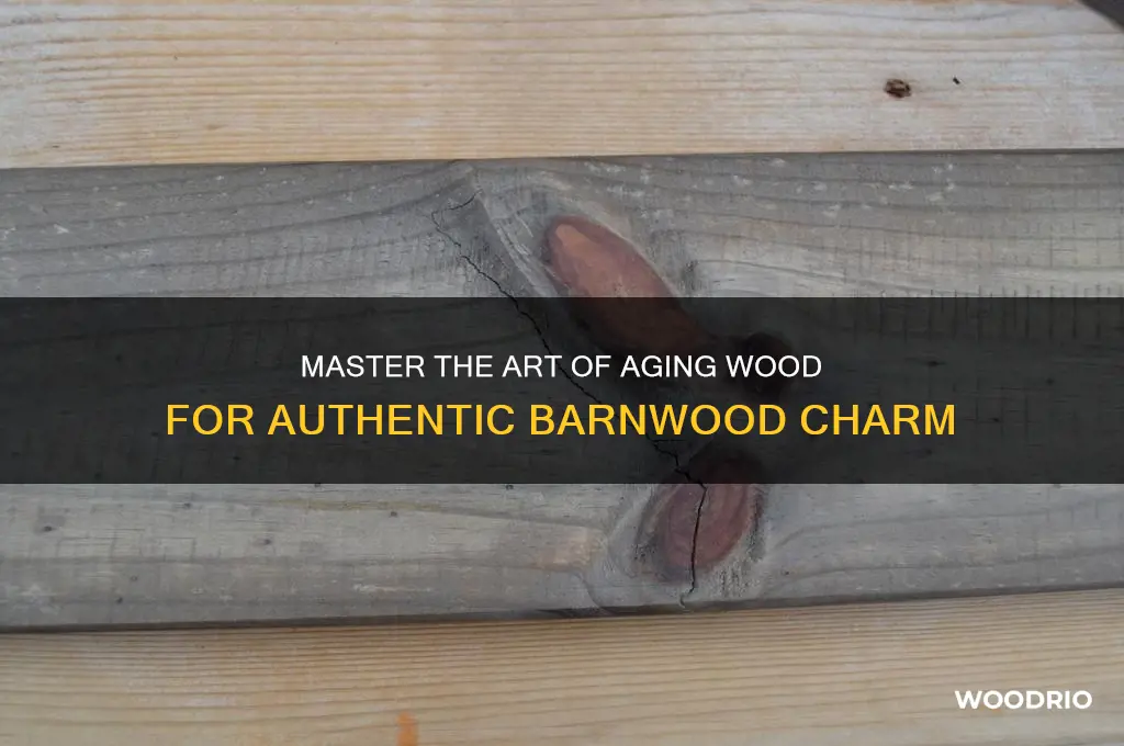 how to age wood to look like old barn wood