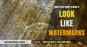 Timeless Techniques: Aging Wood to Mimic Watermark Effects