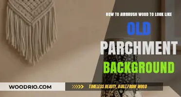 Master Airbrushing Wood for Authentic Old Parchment Background Effects