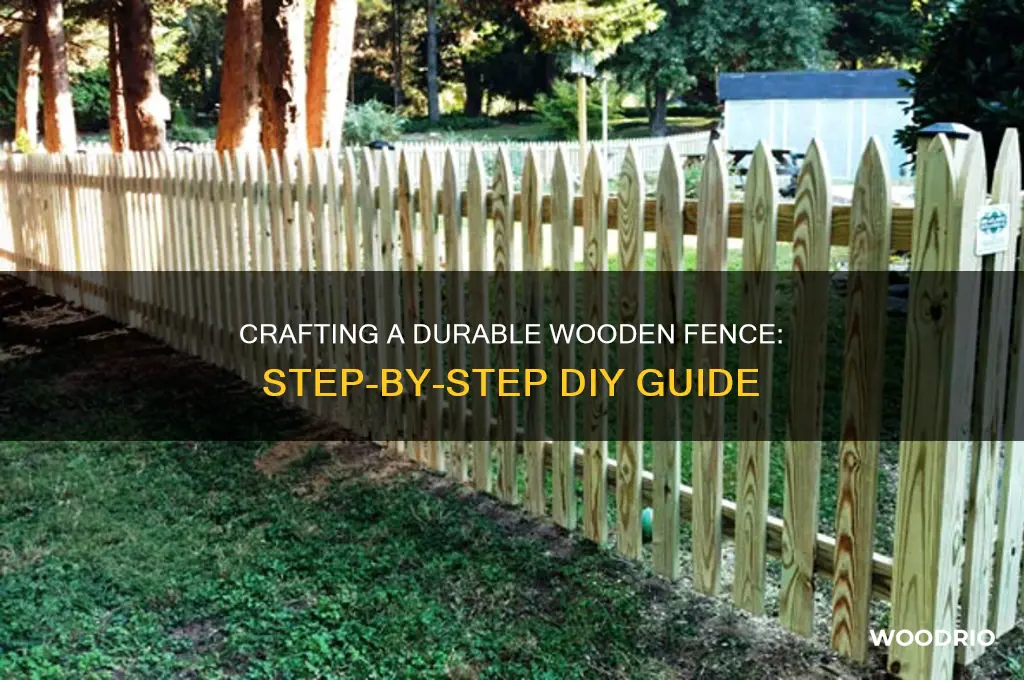 how to amke a wooden fence