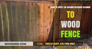 Quickly Revitalize Your Wood Fence with 30-Second Outdoor Cleaner