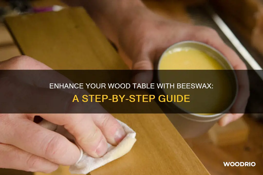 how to apply beeswax to wood table