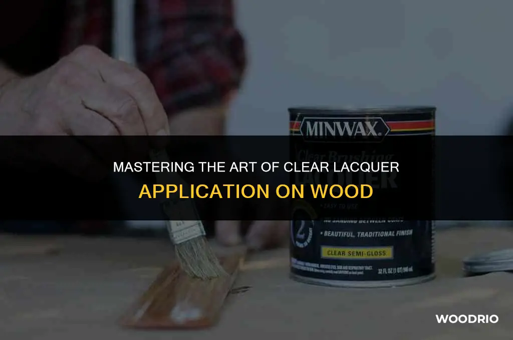 how to apply clear lacquer to wood