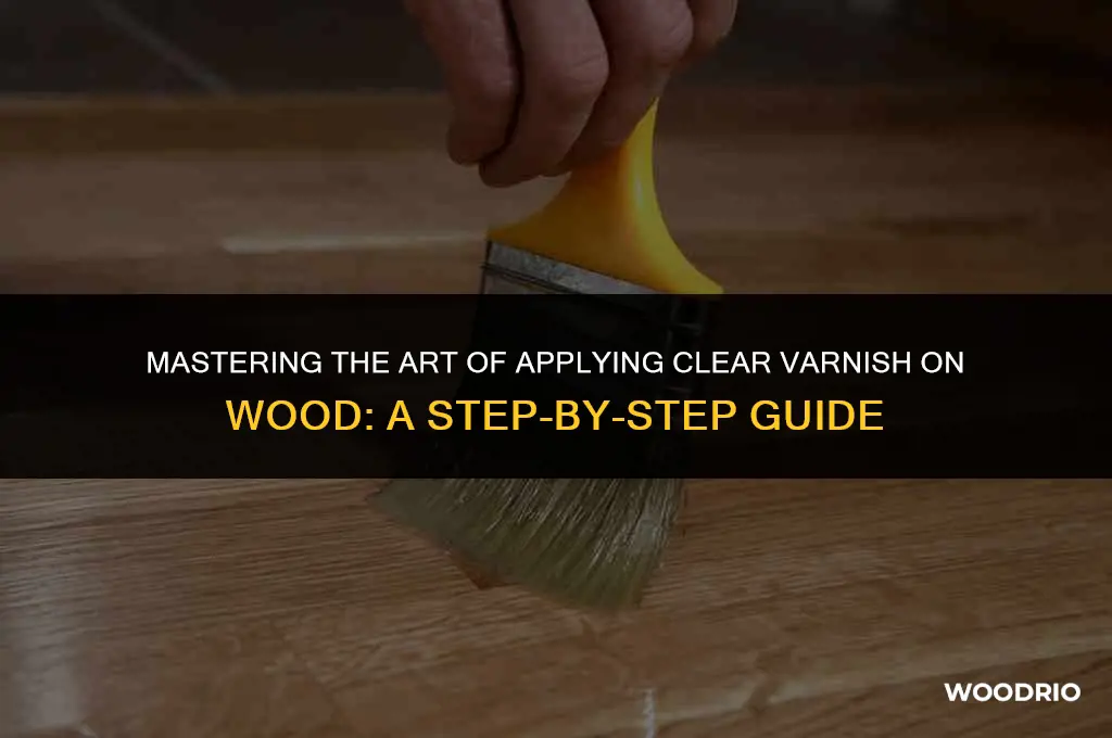 how to apply clear varnish on wood