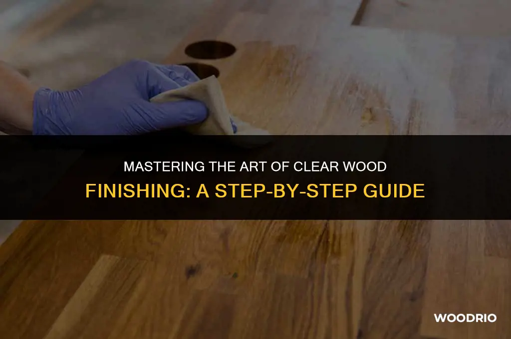 how to apply clear wood finish