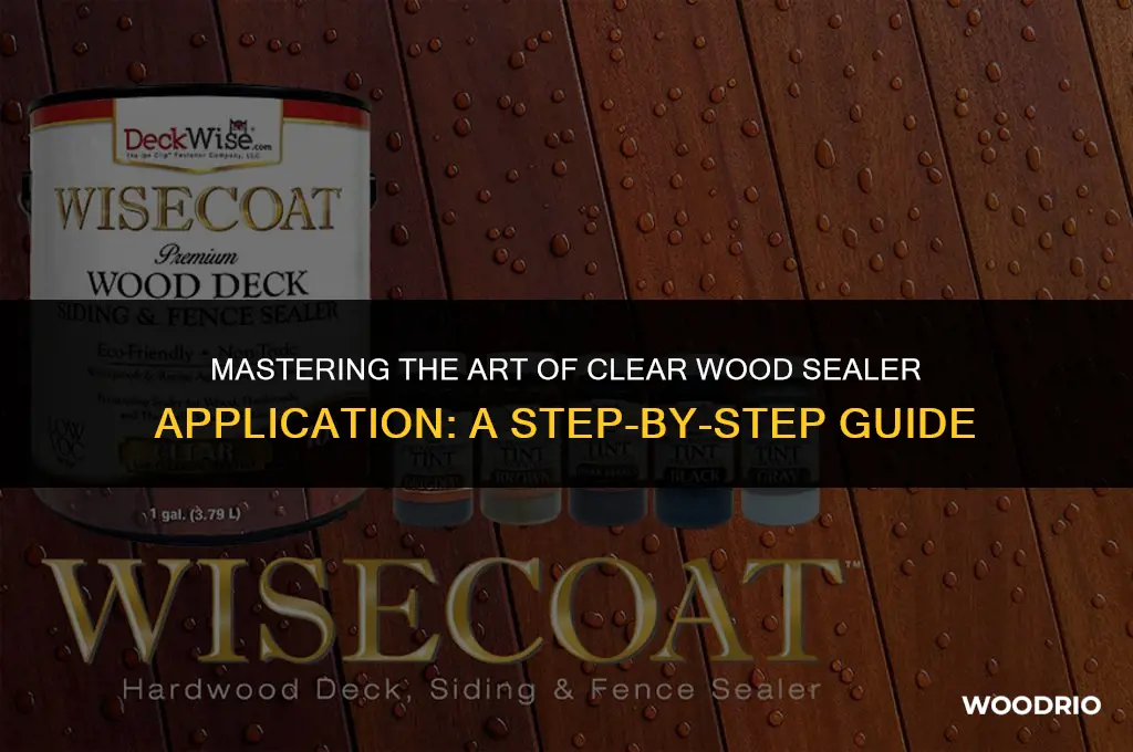 how to apply clear wood sealer