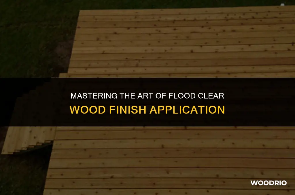 how to apply flood clear wood finish