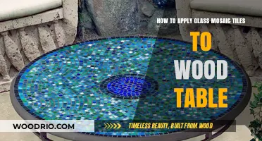 Transform Your Wood Table with Glass Mosaic Tiles: A DIY Guide