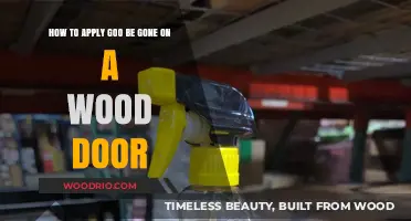 Effortlessly Remove Stickers from Wood Doors with Goo Be Gone