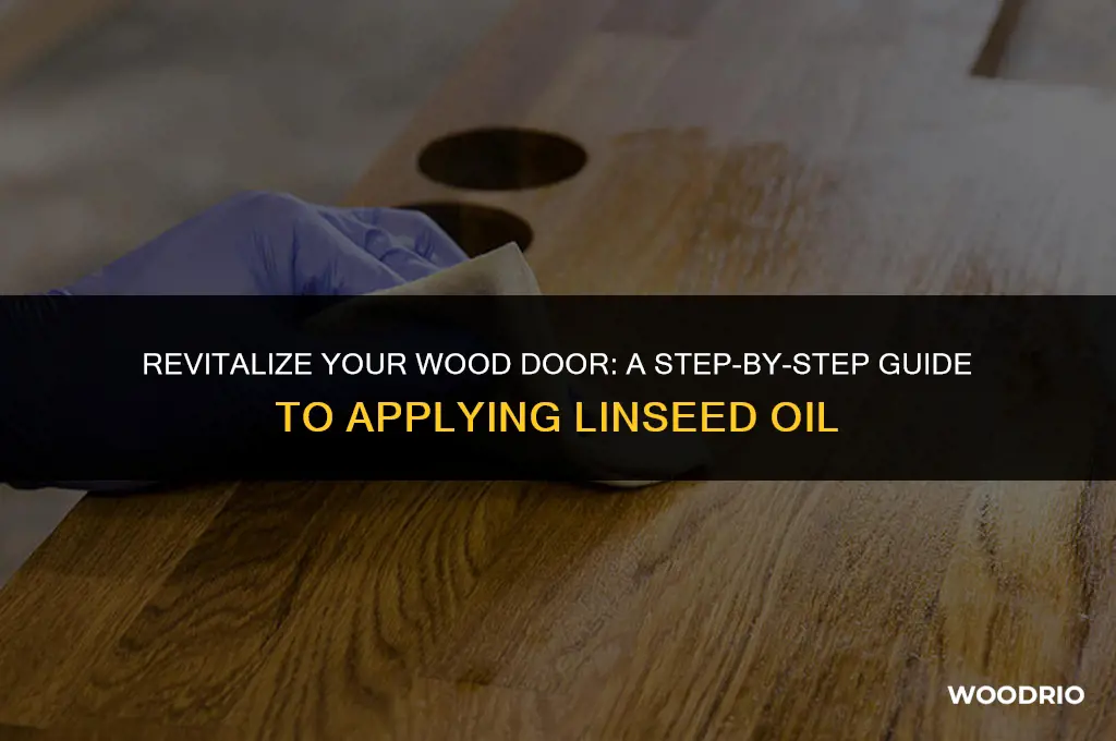 how to apply linseed oil to wood door