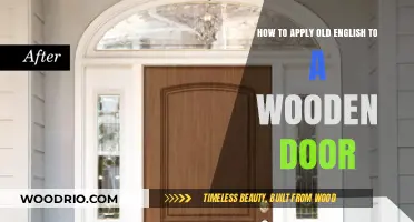 Reviving Antiquity: A Guide to Applying Old English Finish to Wooden Doors