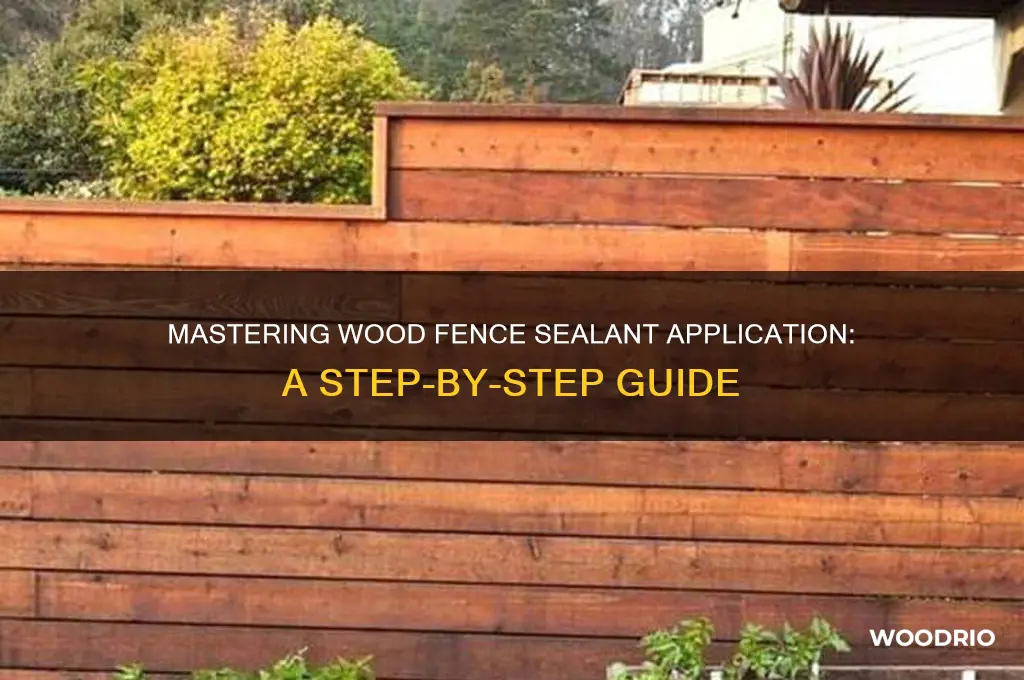 how to apply sealant to wood fence